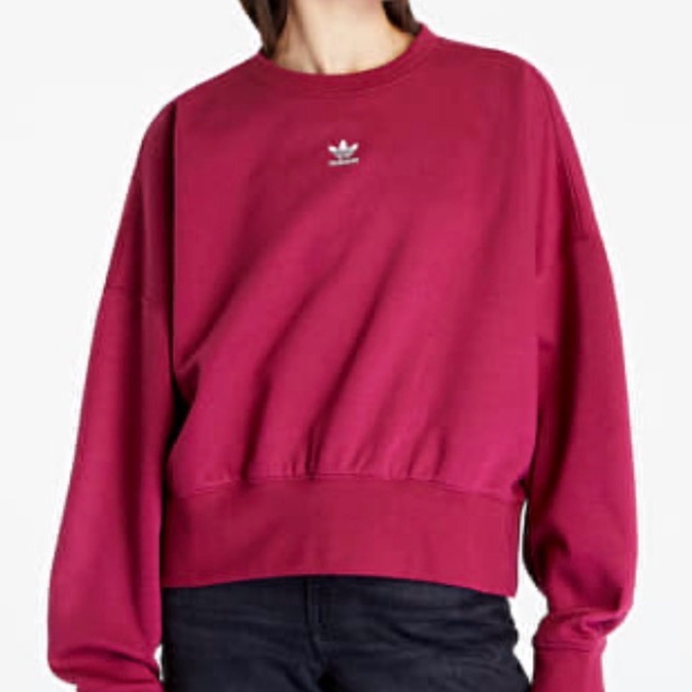 Adidas Originals Essentials Sweatshirt Burgendy Maroon